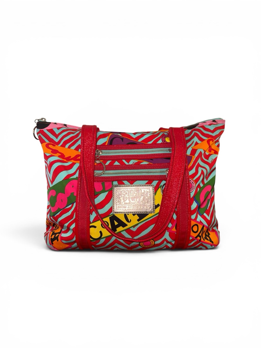 Coach graffiti Poppy tote